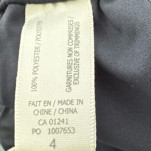 CONTEMPORAINE Comfort-waist stretch Women’s Dark Blue Ankle Length Pants Size 4 - Picture 6 of 9